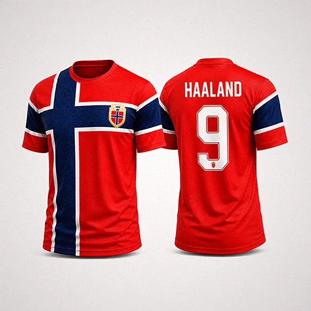 Unisex Norway 2026 World Cup Home #9 Haaland Soccer Jersey Gift For Norway Fans