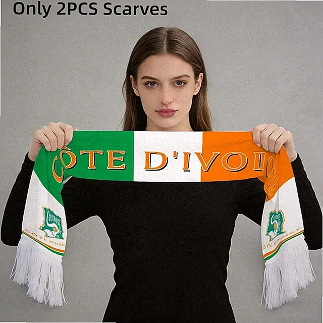 Unisex Short Plush Fringe Soccer Scarf Neck Wrap for Game Day Cheering Souvenir