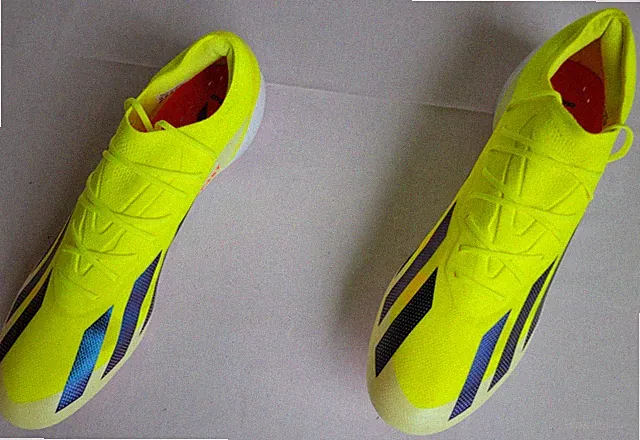 Unisex Size 13M/14W Yellow Adidas X Crazyfast Elite FG Soccer Cleats IE2376