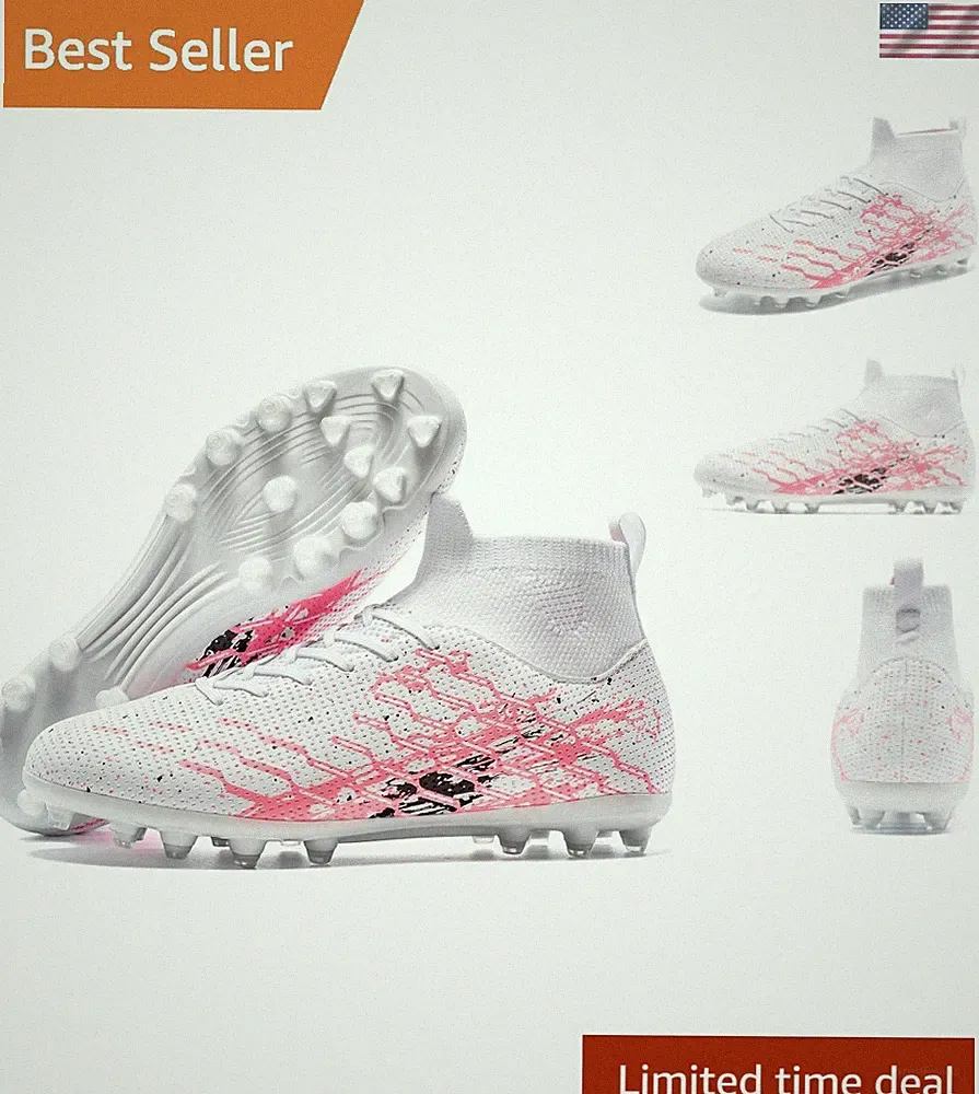 Unisex Soccer Cleats Lightweight No-Tie Lacing System Multi-Surface Football...