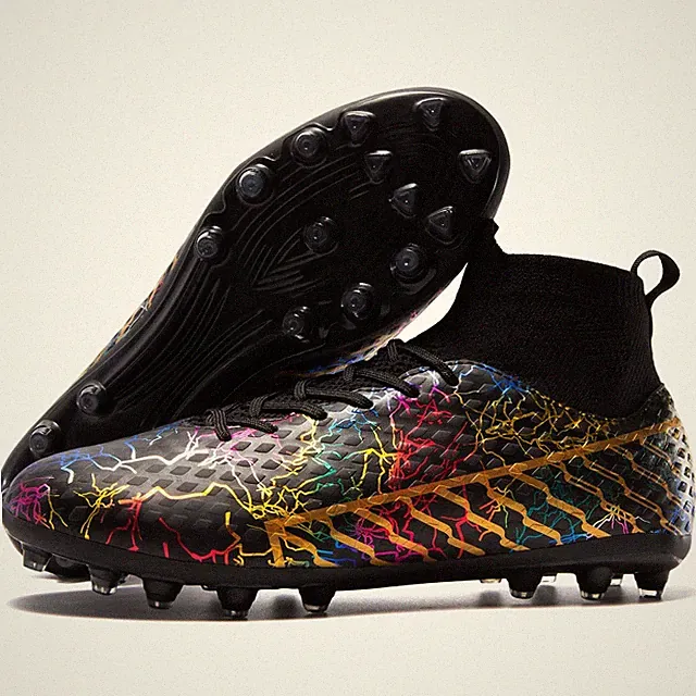 Unisex Soccer Cleats Mens Lightweight No-Tie Lacing System Multi-Surface Foot...