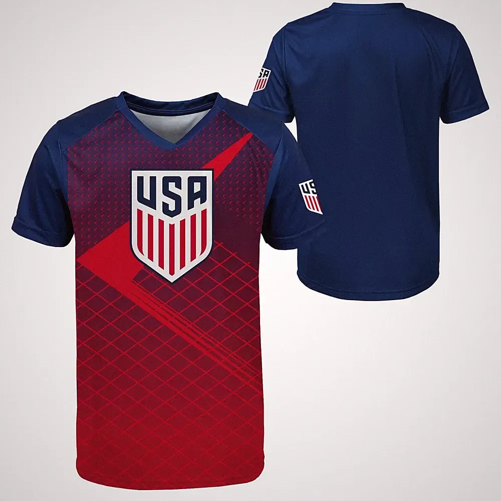 United States Men'S National Team USMNT Youth Sublimated Soccer Jersey