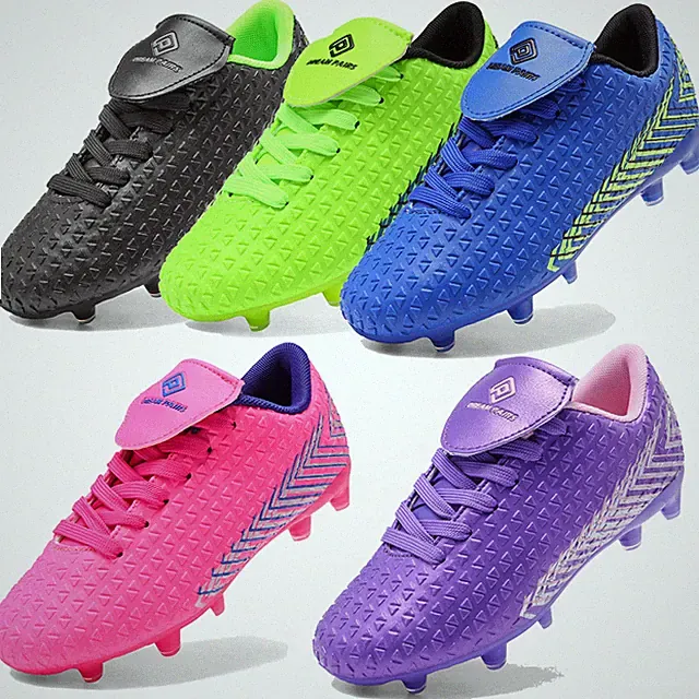 US Boys Girls Soccer Shoes Lightweight Soccer Cleats School Football Shoes