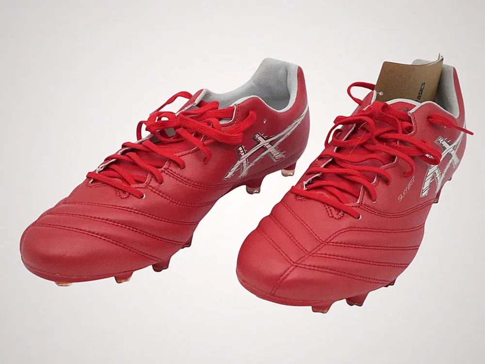 US11 ASICS DS LIGHT X-FLY PRO 3 1101A072 600 Classic Red White Soccer Cleats
