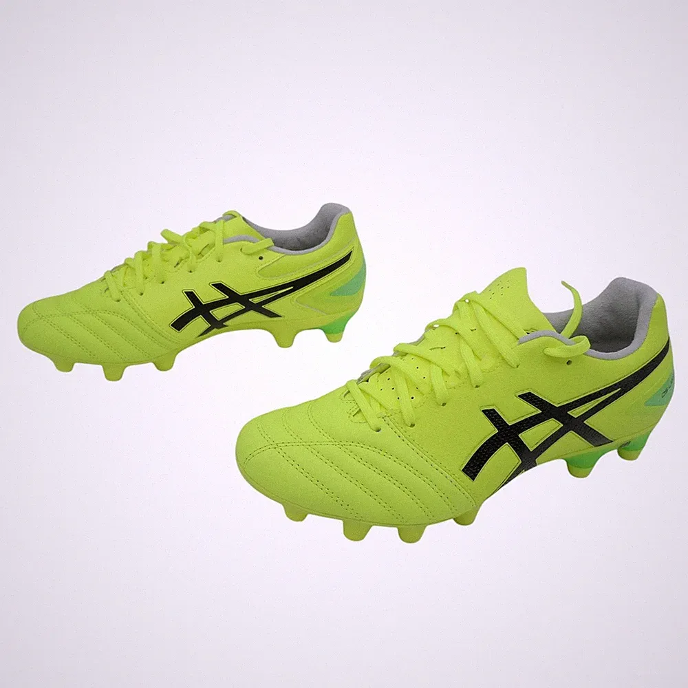 US6.5 ASICS DS LIGHT PRO "WIDE" 1103A110 750 Safety Yellow Black Soccer Cleats
