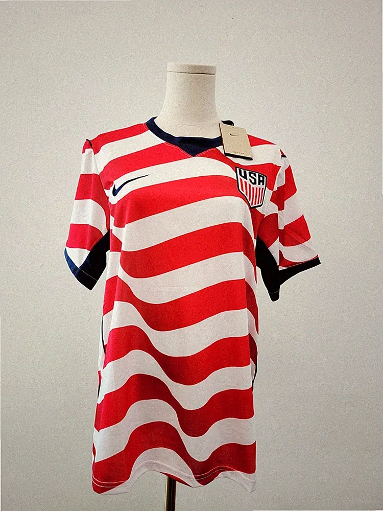 USA 2026 Home Soccer Jersey - Red/White Striped - New S-2XL