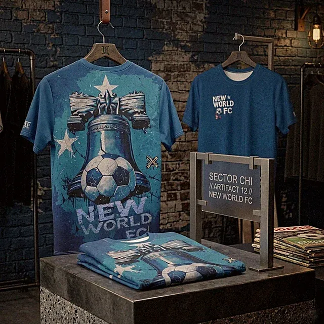 USA 2026 World Cup Soccer Shirt - New World FC Liberty Bell Football Tee - Urban
