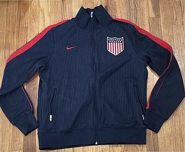 USA Soccer 2013 Centennial Nike Zip Track Jacket X-Large Navy Blue