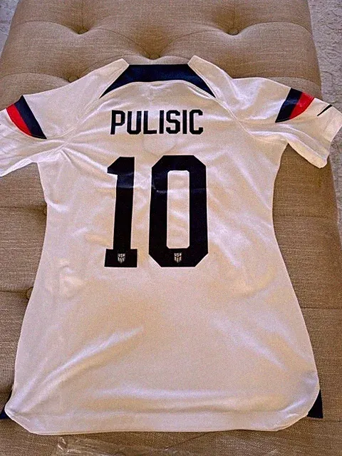 USA Soccer Jersey for Women- Pulisic White Size Small Original Price $129.99