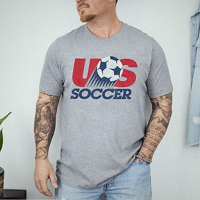USA Soccer Retro T-Shirt, FREESHIP
