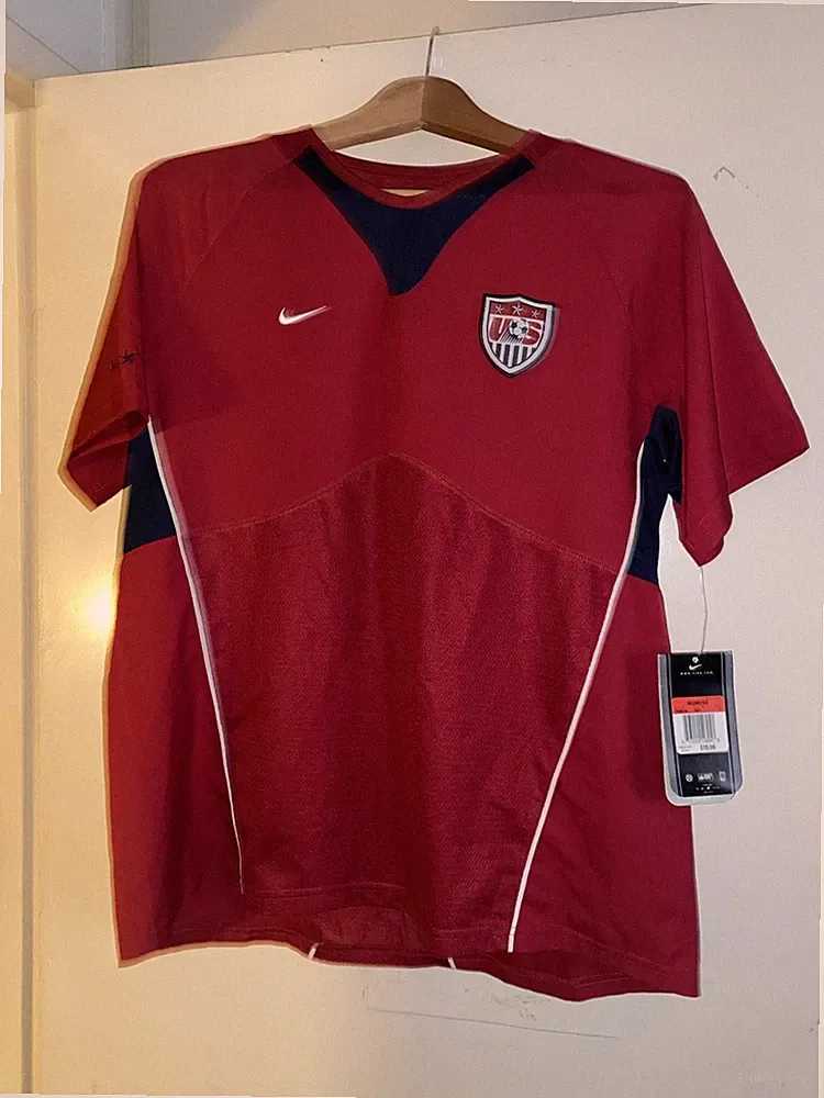 USWNT 2005-06 VTG Authentic Nike USA Soccer Jersey Futbol Pitch Kit Women L NWT