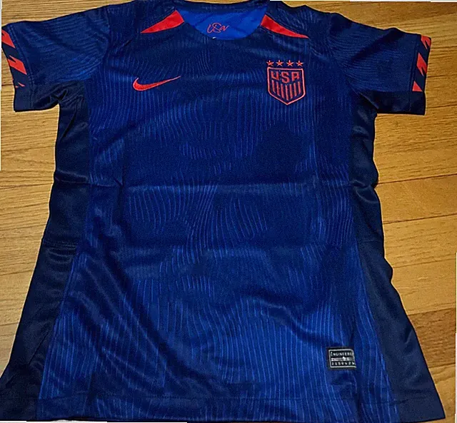 USWNT Blue Soccer Jersey Woman's Medium/ Slim