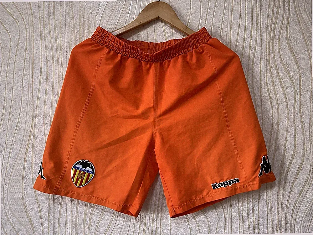 VALENCIA HOME FOOTBALL SOCCER SHORTS KAPPA sz M MENS ORANGE