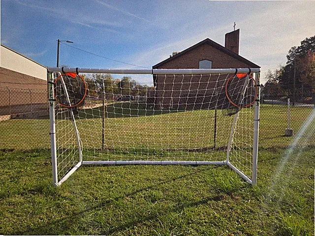 Vallerta® 12 X 6 Ft. PVC Frame Soccer Goal with 4mm NET, Large Target