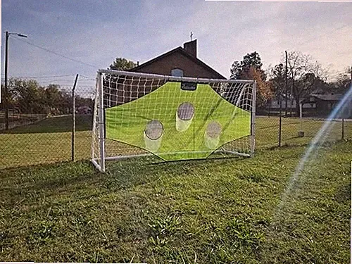 Vallerta® 12 X 6 Ft. PVC Frame Soccer Goal with 4mm NET, SkillShot