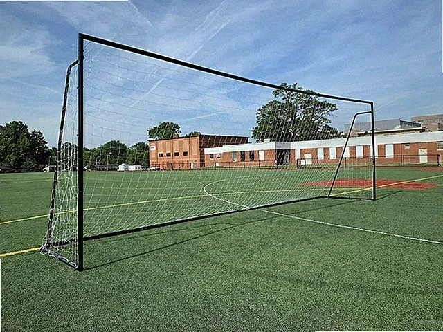 Vallerta® 24x8 Ft. (1 NET) Regulation Size Steel Soccer Goal (Black)