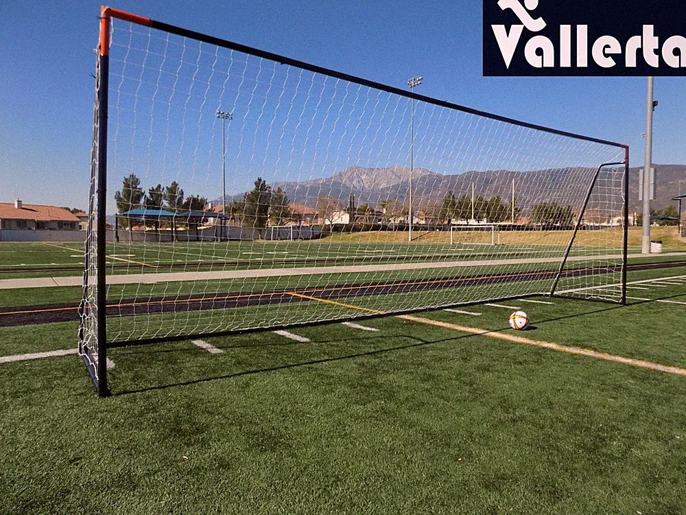 Vallerta® 24x8 Ft. Regulation Size Soccer Goal w/Weatherproof Net(Blk/Org)(1Net)