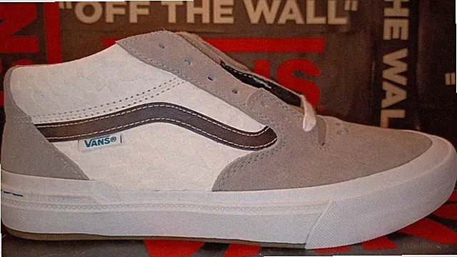 Vans Men's 7.5/Women's 9 BMX Style 114 Kevin Peraza Grey/White/Black Mid-Top