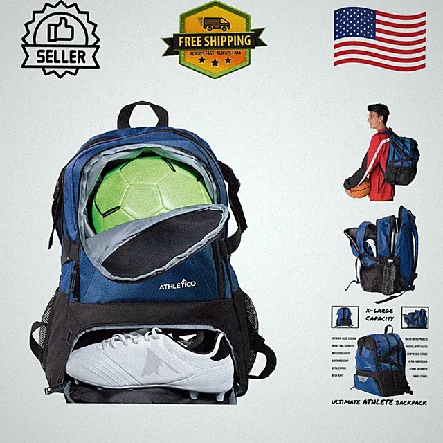 Versatile National Sports Backpack for Soccer, Basketball & Football Gear