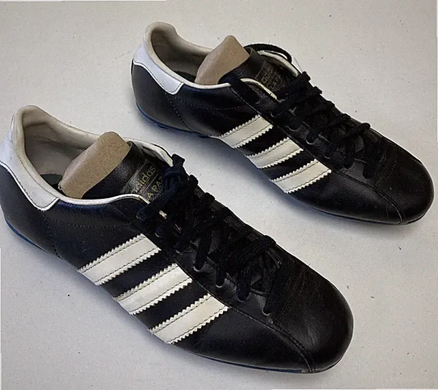 Vintag Adidas La Paz Made in France Soccer Cleats Original Blue Soles Sz 5