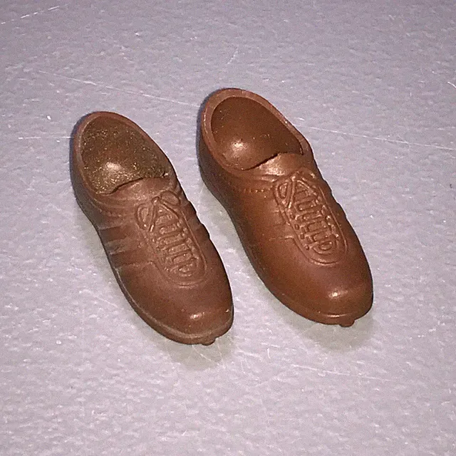Vintage 1973 Mattel Big Jim Football Baseball Soccer Brown Shoes Cleats