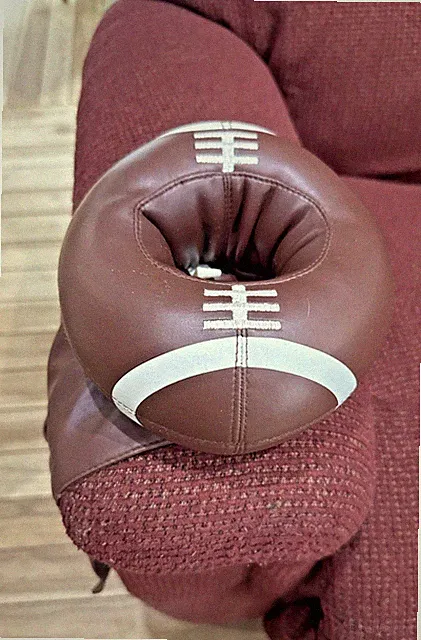 Vintage 1994 All American Football Armrest Caddy Drink Remote Holder Chair