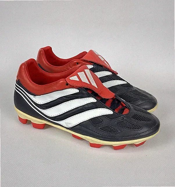 Vintage 2001 Adidas Predator Precision TRX FG Soccer Cleats Football Boots Black