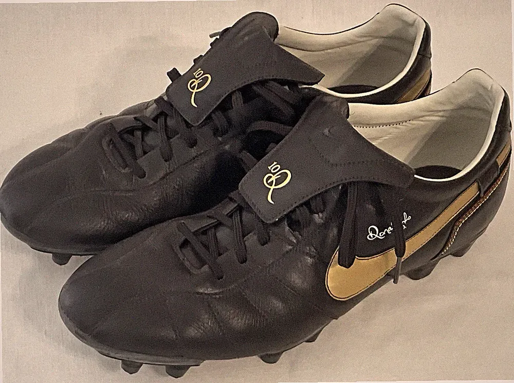 Vintage 2007 Nike Ronaldinho R10 Tiempo Legend Soccer Cleats Shoes Boots Size 14