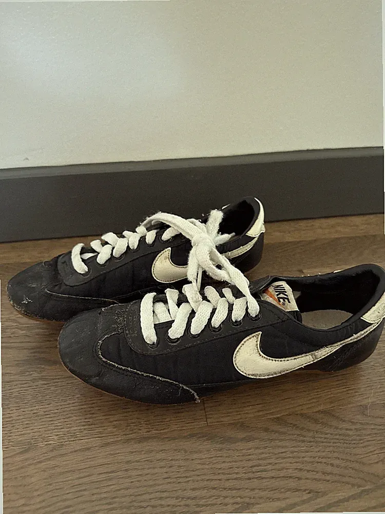 Vintage 70s Nike Turf Star Soccer Cleats Black Lace Up Shoes Men’s