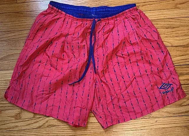 Vintage 90s Medium Umbro Sand Soccer 6” Inseam Drawstring AOP Shorts USA