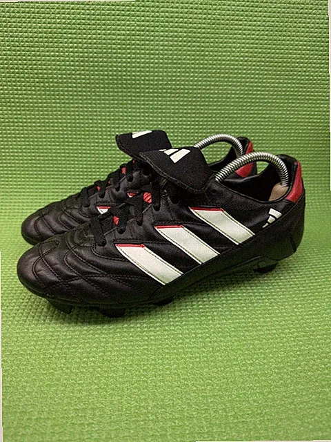 Vintage Adidas 1998 Rare Red Black Soccer Cleats Football Boots Size US 7.5/UK 7