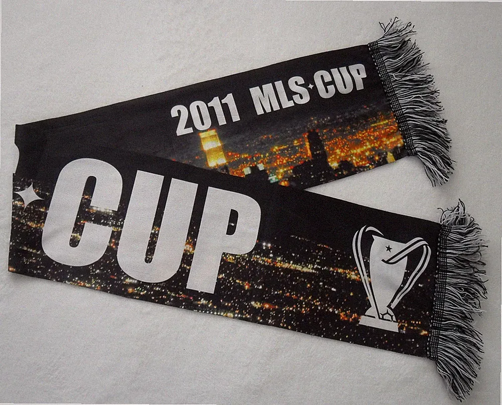 VINTAGE Adidas 2011 MLS CUP SCARF-jersey USA soccer Football winter Gear~OSFA NW