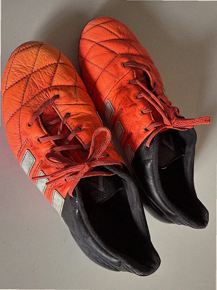 Vintage Adidas Ace 15.1 Leather FG/AG Solar Orange, Men's [9]