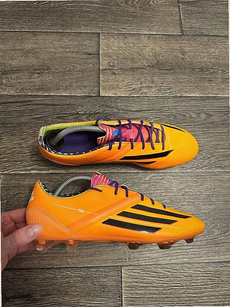 Vintage Adidas F30 TRX FG F32725 Orange Soccer Cleats boots uk10 us10,5 eu44 2/3