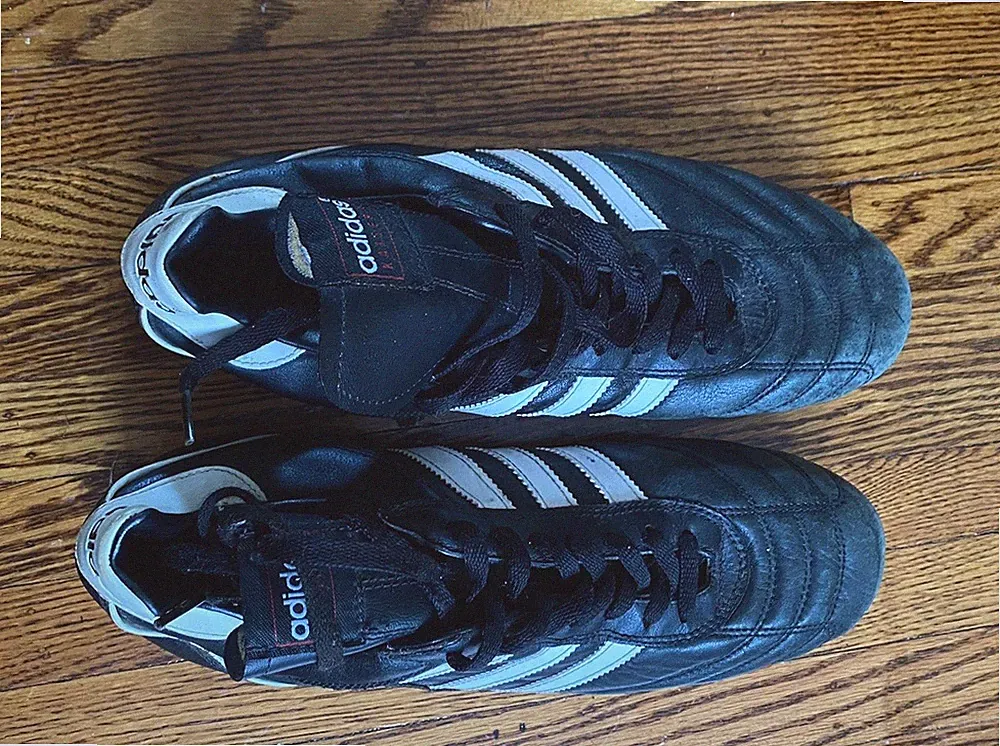 Vintage Adidas Kaiser 5 Liga FG Soccer Cleats Black White Size Size 11