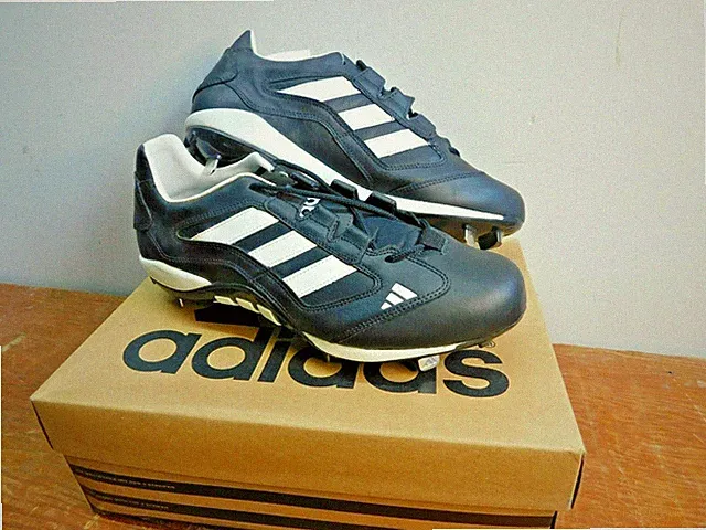 Vintage Adidas Men's Soccer Shoes MVP LO 1NB Cleated Black Size 11 NOS