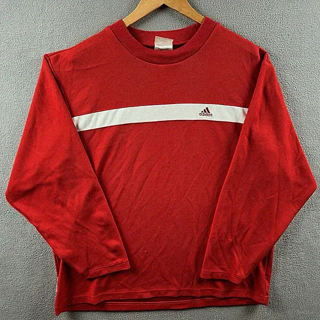 Vintage Adidas Shirt Mens Large Red Mesh Long Sleeve Pure Game Series Soccer