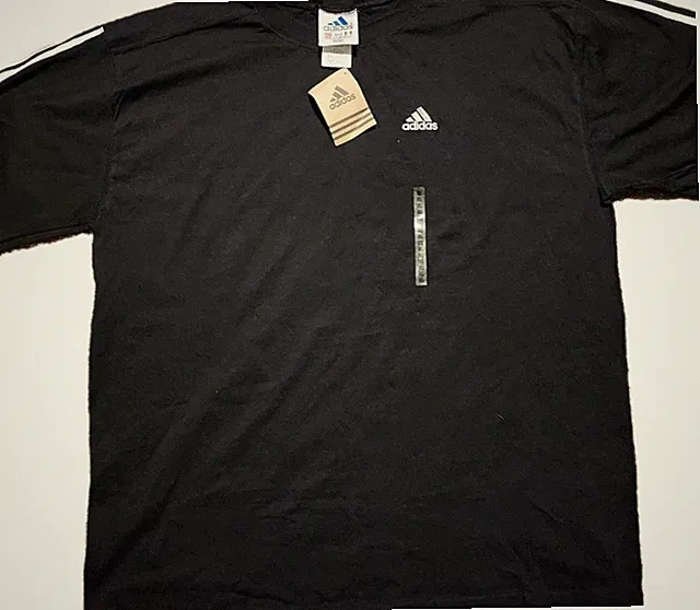 Vintage Adidas Soccer Jersey T Shirt Mens XL Black Short Sleeve Tee USA Made 90s