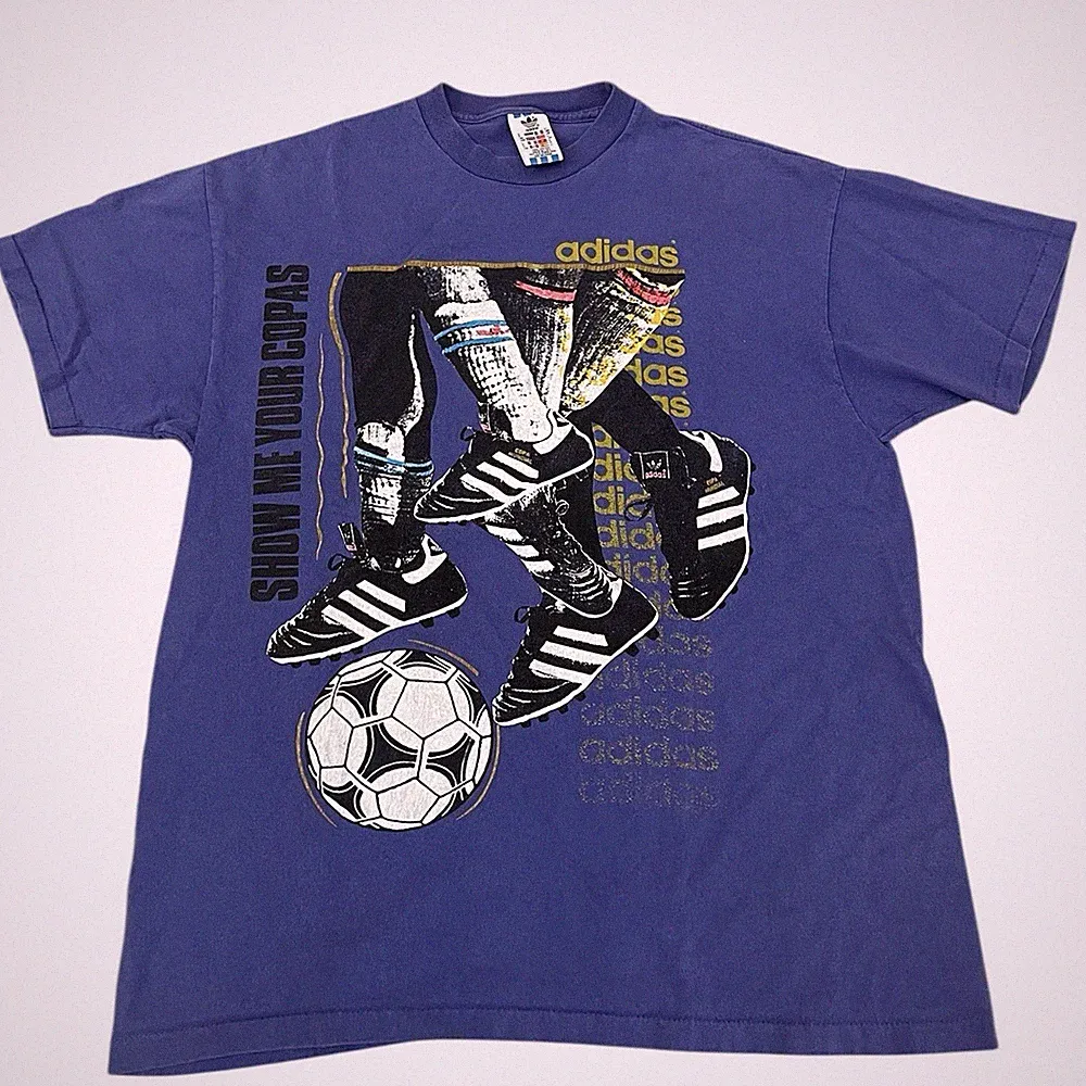 Vintage Adidas Soccer Show Me Your Copa Mundial Cleats 90s Sz Large