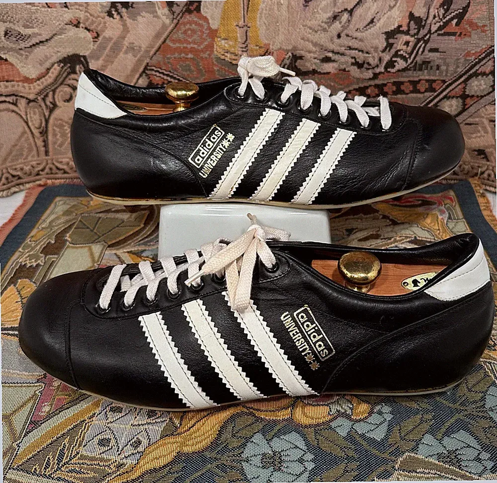 VINTAGE Adidas University Cleats Men's 12.5 Kangaroo Leather Made Yugoslavia