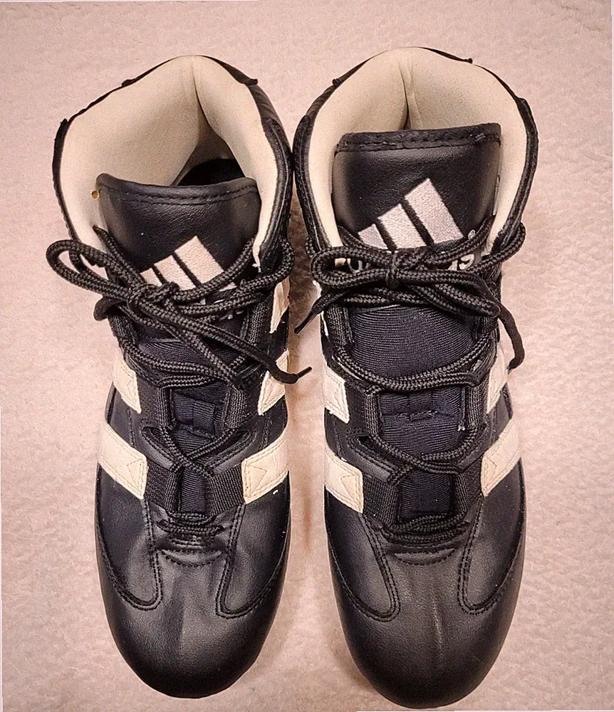 Vintage Adidas World Cup Men’s Sz 13 Leather Hi-Top Soccer Cleats 90s Tag KNM788