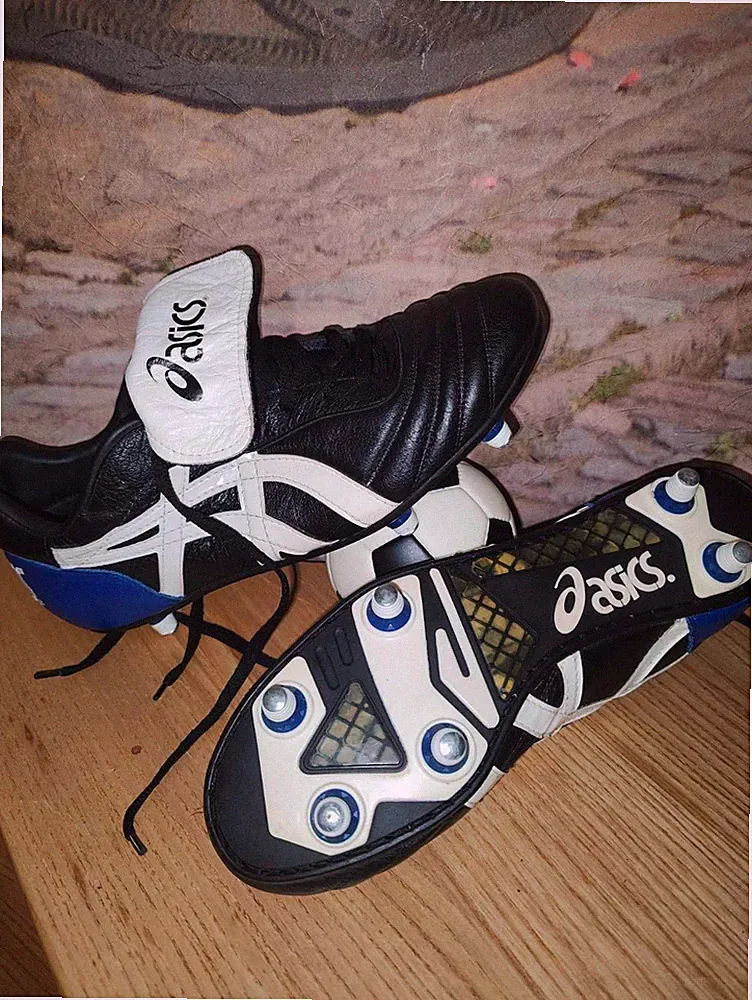 Vintage Asics SG Soccer Cleats Football Boots Size EUR 43.5 US 10
