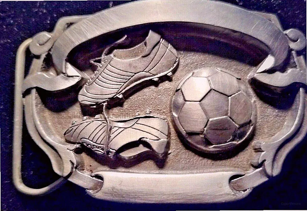 Vintage Belt Buckle SOCCER BALL & CLEATES Buckles of America Made in U.S.A.