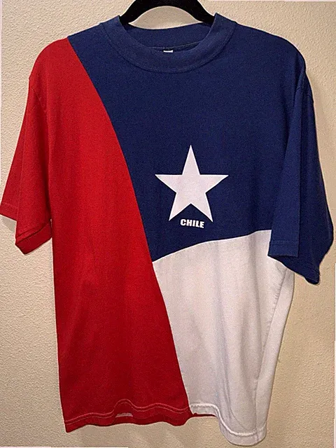 Vintage Chile Football Jersey T Shirt Men's Size Medium