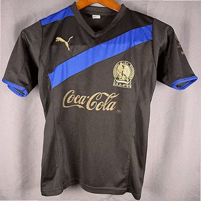 Vintage Club CD Olimpia Honduras Soccer Jersey 5T Small Black 2012 Puma Salva