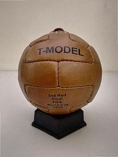 Vintage Mini Leather Soccer Ball | Hand Stitched Classic World Cup Design
