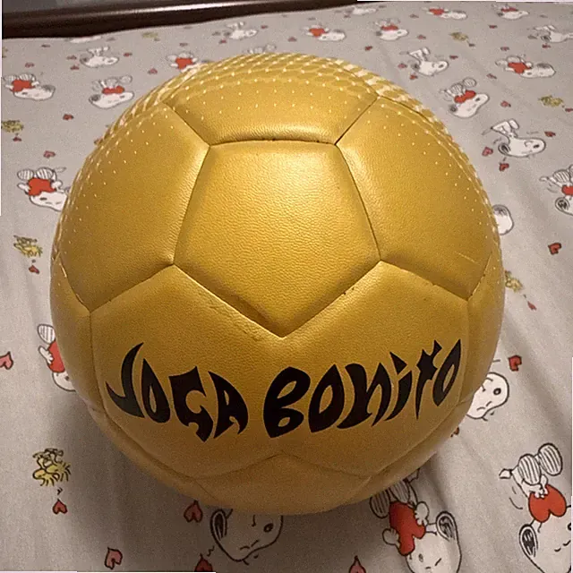 Vintage Nike Joga Bonito Soccer Ball Size 4 Gold White 2000s Football Rare