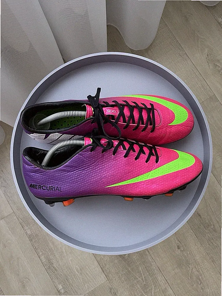 Vintage Nike Mercurial Vapor IX FG Pink ACC Sz 11 Football Cleats Soccer