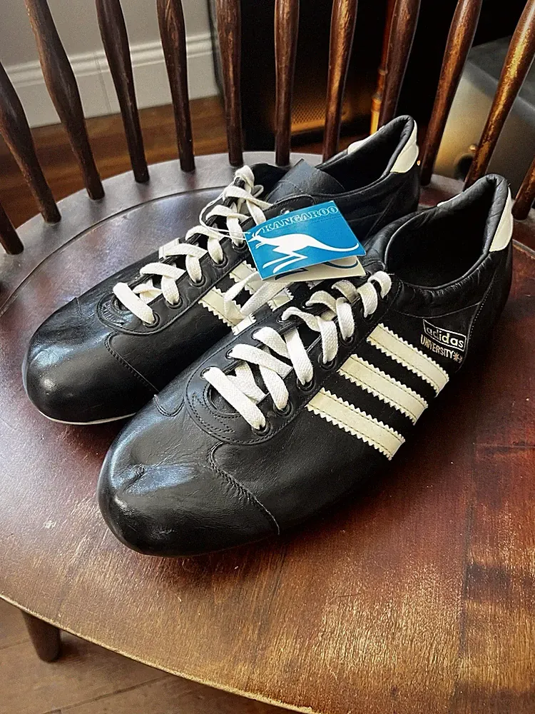 Vintage NOS Adidas University Kangaroo Leather Soccer Cleats Sz 12.5 Yugoslavia