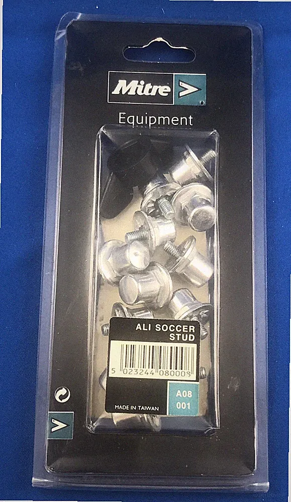 VINTAGE NOS MITRE ALUMINUM SOCCER CLEATS - METAL / ALLOY